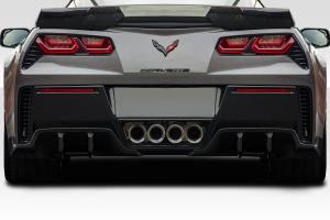 2014-2019 Chevrolet Corvette C7 Duraflex Exe Rear Diffuser - 2 Pieces