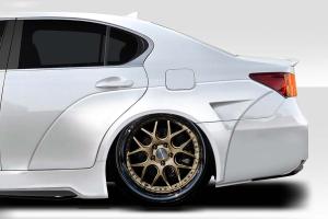 2013-2015 Lexus GS Series G200 GS300 GS350 GS450 GS450H Duraflex AM Design Wide Body Rear Fender Flares - 6 Piece