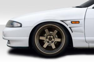 1995-1998 NIssan Skyline R33 2DR Duraflex D1 Sport 30MM Front Fenders - 2 Piece