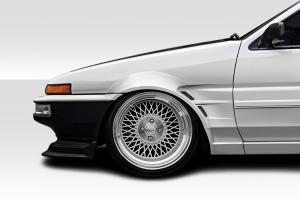 1984-1987 Toyota Corolla 2DR / HB Duraflex D1 Sport 25MM Front Fenders - 2 Piece