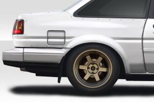 1984-1987 Toyota Corolla 2DR Duraflex D1 Sport 40MM Rear Fender Flares - 3 Piece