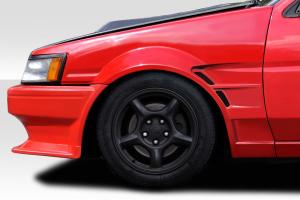 1984-1987 Toyota Corolla Levin 2DR / HB Duraflex D1 Sport 25MM Front Fenders - 2 Piece