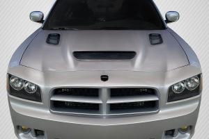 2006-2010 Dodge Charger Duraflex Hellcat Redeye Look Hood - 1 Piece