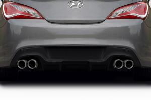 2010-2016 Hyundai Genesis Coupe Duraflex Twins Rear Diffuser - 1 Piece