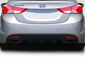 2011-2013 Hyundai Elantra Duraflex SQR Rear Diffuser - 1 Piece