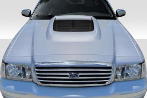 1998-2011 Ford Crown Victoria Duraflex GT500 Look Hood - 1 Piece