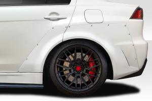 2008-2017 Mitsubishi Lancer / Lancer Evolution 10 Duraflex Vantix Rear Fender Flares - 2 Pieces (+35MM)