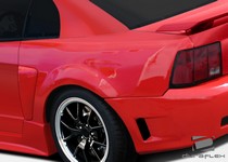 1999-2004 Ford Mustang Must be used in conjunction with complete wide body kit Duraflex CBR500 Wide Body Rear Fender Flares