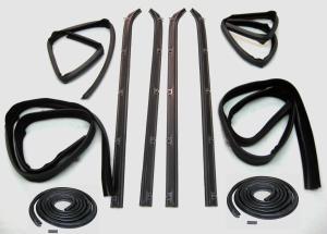 1980-1993 Dodge Full Size Pickup , 1980-1993 Dodge Ramcharger , 1980-1993 Plymouth Trailduster  Fairchild Belt, Channel, Seal Kit - Front Upper & Division Bar Inner & Outer Driver Side & Passenger Side