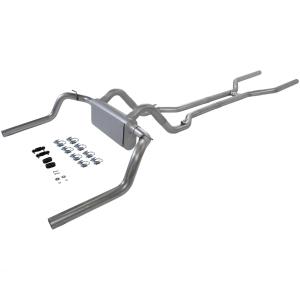 67-74 Chevrolet Camaro, 67-74 Chevrolet Nova Flowmaster American Thunder Header-Back Exhaust System - Dual Rear Exit with 80 Series Crossflow Muffler