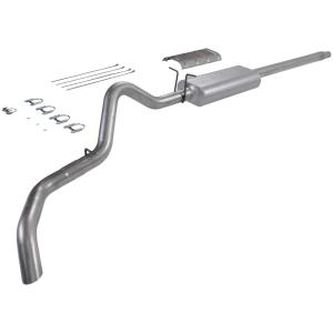 87-96 Ford  F150 L6, 4.9L, 87-96 Ford  F150 V8, 5.8L Flowmaster Force II Cat-Back Exhaust System - Single Side Exit with 70 Series Big Block II Muffler