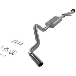 99-07 Chevrolet Silverado 1500 Extended Cab/Short Bed V8, 4.8L/5.3L , 99-07 GMC Sierra 1500 Extended Cab/Short Bed V8, 4.8L/5.3L Flowmaster Force II Cat-Back Exhaust System - Single Side Exit with Super 50 Series Muffler