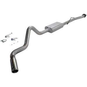 99-07 Chevrolet Silverado 1500 Standard Cab/Long Bed V8, 4.8L/5.3L , 99-07 GMC Sierra 1500 Standard Cab/Long Bed V8, 4.8L/5.3L Flowmaster Force II Cat-Back Exhaust System - Single Side Exit with Super 50 Series Muffler