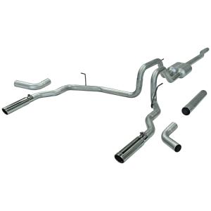 04-08 Ford F150  Flowmaster American Thunder Cat-Back Exhaust System - Dual Rear/Side Exit with Super 40 Series Muffler and 3