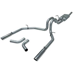 98-03 Ford F150 V8, 4.6L/5.4L Flowmaster Force II Cat-Back Exhaust System - Dual Rear/Side Exit with Super 50 Series Muffler - Aluminized Tubing