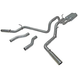 2002 - 2005 Dodge Ram V8 Non Hemi AT DOR/S Flowmaster American Thunder Cat-Back Exhaust System - Dual Rear/Side Exit with Super 50 Series Muffler and Stainless Tips