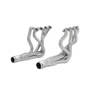 67-69 Chevrolet Camaro big block V8 (long tube headers), 68-74 Chevrolet Nova big block V8 (long tube headers) Flowmaster Header 409S - 4-1 One piece - 3.50 in. Ball and Socket Flange Outlet - Pair