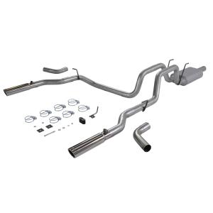 06-08 Dodge Ram 4.7 (2WD/4WD) Flowmaster Cat-back System 409S - Dual Rear/Side Exit -American Thunder-Mild/Moderate Sound