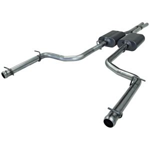 09-11 Dodge Challenger RT 5.7L V8 Flowmaster American Thunder Cat-Back Exhaust System - Dual Rear Exit with Super 40 Series Mufflers and Scavenger X-Pipe