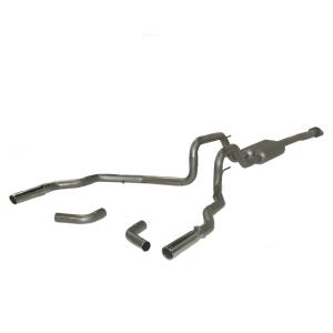 11-13 Ford F-150 3.5 V6 Flowmaster Cat-back System 409S - Dual Rear/Side Exit - Force II - Mild/Moderate Sound