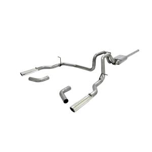 09-13 Chevrolet Silverado 1500 4.8 V8 Flowmaster Cat-back System 409S - Dual Rear/Side Exit - Force II - Mild/Moderate Sound