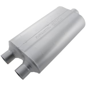 All Vehicles (Universal) Flowmaster Super 50 Muffler 409S - 2.25 Dual In / 3.00 Center Out - Mild Sound