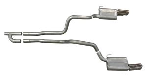 05-10 Mustang; 4.0L Gibson Dual Split Rear Exhaust V-8 Look - 2.5