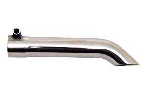 All Jeeps (Universal), Universal - Fits all Trucks / SUVs Gibson Muffler Tips - Turndown (Inlet: 1-1/2 Inch, Outlet: 1-1/2 Inch, Overall Length: 8 Inch)