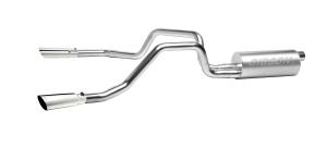 00-03 Chevrolet S-10 4.3L Extended Cab Short Bed 2WD, 00-03 GMC Sonoma 4.3L Extended Cab Short Bed 2WD Gibson Exhaust Systems - Split Rear Style (Aluminized)