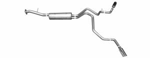 00-04 Chevrolet Tahoe 4.8L / 5.3L 4DR, 00-04 GMC Yukon Denali 4.8L / 5.3L 4DR, 02-04 Cadillac Escalade 5.3L 4DR 2WD Gibson Exhaust Systems - Extreme Duals Style (Aluminized)