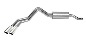 00-04 Chevrolet Tahoe 4.8L-5.3L 4DR, 00-04 GMC Yukon / Yukon Denali 4.8L / 5.3L 4DR, 02-04 Cadillac Escalade 5.3L 4DR Gibson Exhaust Systems - Dual Sport Style (Aluminized)