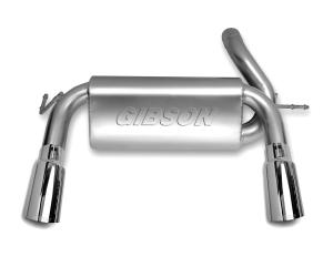 07-11 Wrangler; 3.8L; 4WD; Unlimited 2/4 Door Gibson Exhaust Systems - Split Rear Style (Stainless Steel)