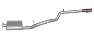 00-06 Wrangler; 2.5L-4.0L; 4WD; TJ, Rubicon Gibson Exhaust Systems - Swept Side Style (Stainless Steel)