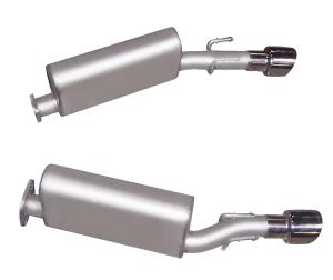 05-06 GTO; 6.0L LS-2 Gibson Dual Muffler Replacement (Stainless Steel)