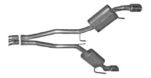 2010 Camaro; 6.2L Gibson Dual Rear Exhaust (Stainless Steel)