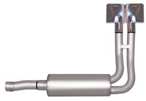 88-93 GMC Sierra 5.7L Standard Cab Short Bed Gibson Exhaust Systems - Super Truck Style (Stainless Steel)