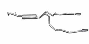 00-04 Chevrolet Tahoe 4.8L / 5.3L 4DR, 00-04 GMC Yukon Denali 4.8L / 5.3L 4DR, 02-04 Cadillac Escalade 5.3L 4DR Gibson Exhaust Systems - Split Rear Style (Stainless Steel)