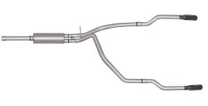 96-02 Dodge Ram 2500 / 3500 8.0L V10 Extended Cab Long Bed Gibson Exhaust Systems - Split Rear Style (Stainless Steel)