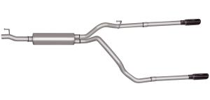 03 Dodge Ram 1500 5.7L Standard Cab Short Bed Gibson Exhaust Systems - Split Rear Style (Stainless Steel)