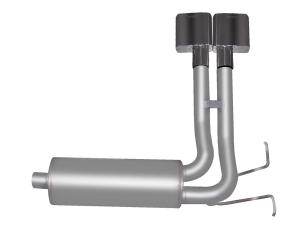 87-96 Ford F-150 4.9L / 5.0L / 5.8L Standard Cab Short Bed Gibson Exhaust Systems - Super Truck Style (Stainless Steel)