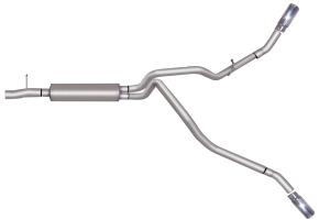 11-12 Ford F250 Superduty Crew Cab, Short Bed 6.2L 2/4WD, 11-12 Ford F350 Superduty Crew Cab, Short Bed 6.2L 2/4WD Gibson® Dual Extreme Exhaust System - Aluminized