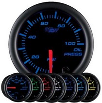 All Cars (Universal), All Jeeps (Universal), All Muscle Cars (Universal), All SUVs (Universal), All Trucks (Universal), All Vans (Universal) Glowshift Black 7 Color Oil Pressure Gauge