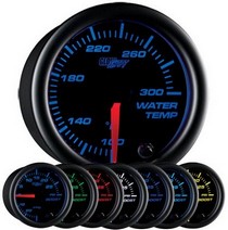 All Cars (Universal), All Jeeps (Universal), All Muscle Cars (Universal), All SUVs (Universal), All Trucks (Universal), All Vans (Universal) Glowshift Black 7 Color Water Temperature Gauge