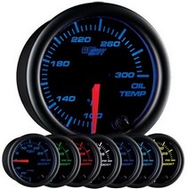 All Cars (Universal), All Jeeps (Universal), All Muscle Cars (Universal), All SUVs (Universal), All Trucks (Universal), All Vans (Universal) Glowshift Black 7 Color Oil Temperature Gauge