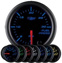 All Cars (Universal), All Jeeps (Universal), All Muscle Cars (Universal), All SUVs (Universal), All Trucks (Universal), All Vans (Universal) Glowshift Black 7 Color Fuel Pressure Gauge (30 PSI)