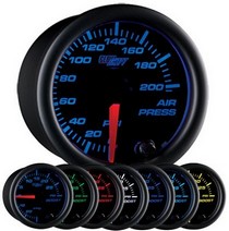 All Cars (Universal), All Jeeps (Universal), All Muscle Cars (Universal), All SUVs (Universal), All Trucks (Universal), All Vans (Universal) Glowshift Black 7 Color Air Pressure Gauge