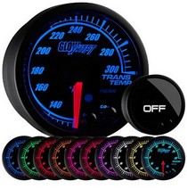All Cars (Universal), All Jeeps (Universal), All Muscle Cars (Universal), All SUVs (Universal), All Trucks (Universal), All Vans (Universal) Glowshift Elite Ten Color Trans Temperature Gauge - High and Low Warning