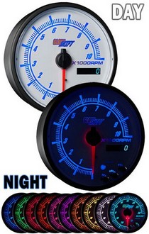 All Cars (Universal), All Jeeps (Universal), All Muscle Cars (Universal), All SUVs (Universal), All Trucks (Universal), All Vans (Universal) Glowshift White Elite Ten Series In Dash Tachometer (95Mm or 3 ¾ Inch)