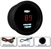 All Cars (Universal), All Jeeps (Universal), All Muscle Cars (Universal), All SUVs (Universal), All Trucks (Universal), All Vans (Universal) Glowshift Red Digital Trans Temperature Gauge