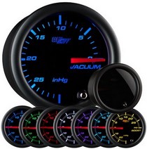 All Cars (Universal), All Jeeps (Universal), All Muscle Cars (Universal), All SUVs (Universal), All Trucks (Universal), All Vans (Universal) Glowshift Tinted 7 Color Vacuum Gauge